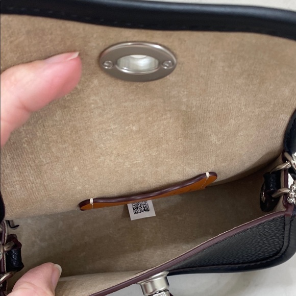 Coach Black Leather Crossbody Bag - Picture 6 of 7